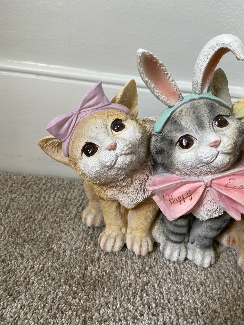 NWT Humane Society Easter Cats Kitty Trio Spring Resin Decor - Picture 3 of 15